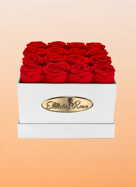 Preserved boxed roses